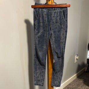 Blue Patterned Pants